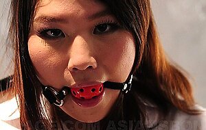 Asian Chick Aki Sasahara Is Fitted With Asian, Bondage, Japanese, Non-Nude, Skirt